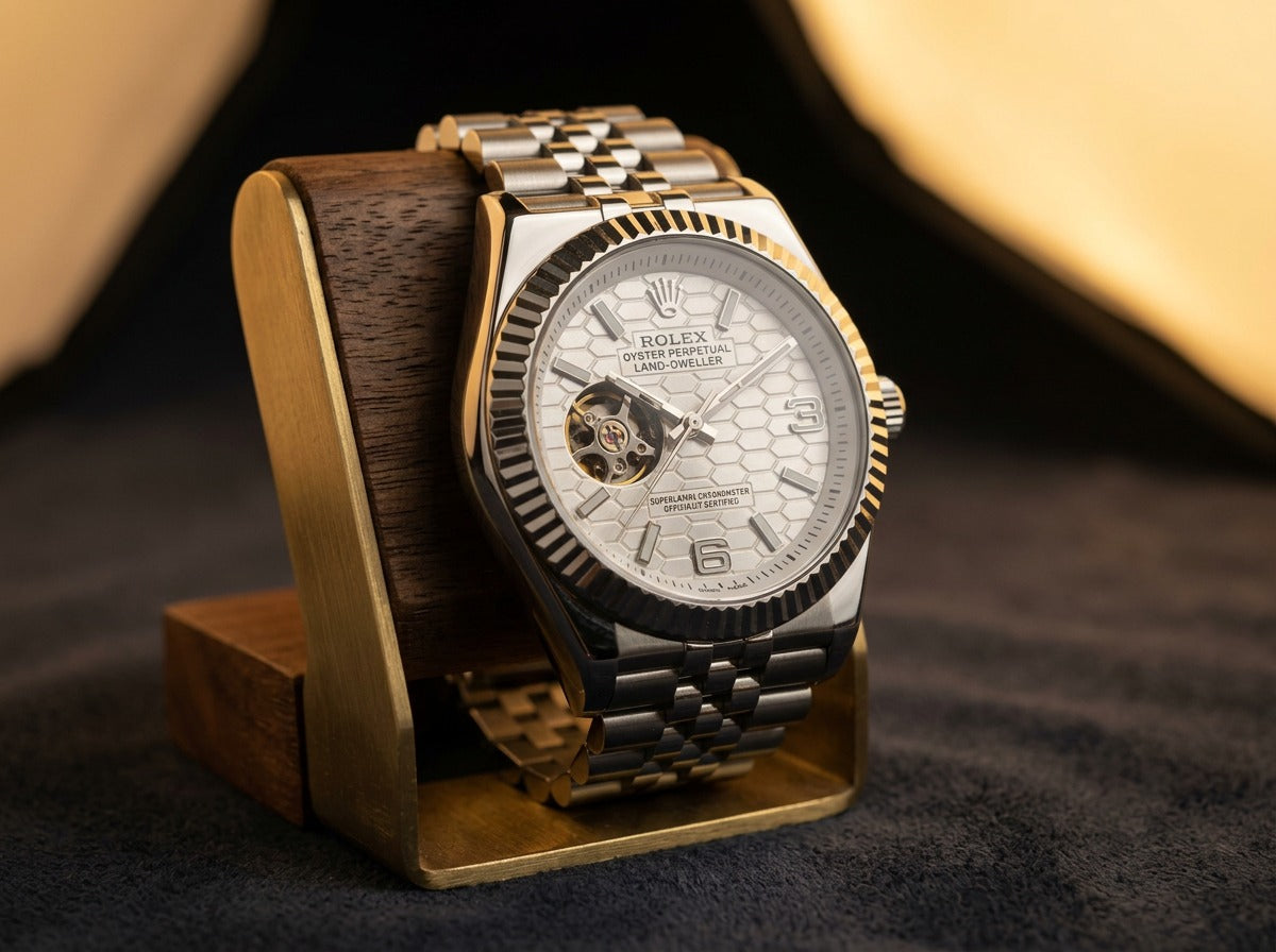 Rolex datejust 41 white honeycomb