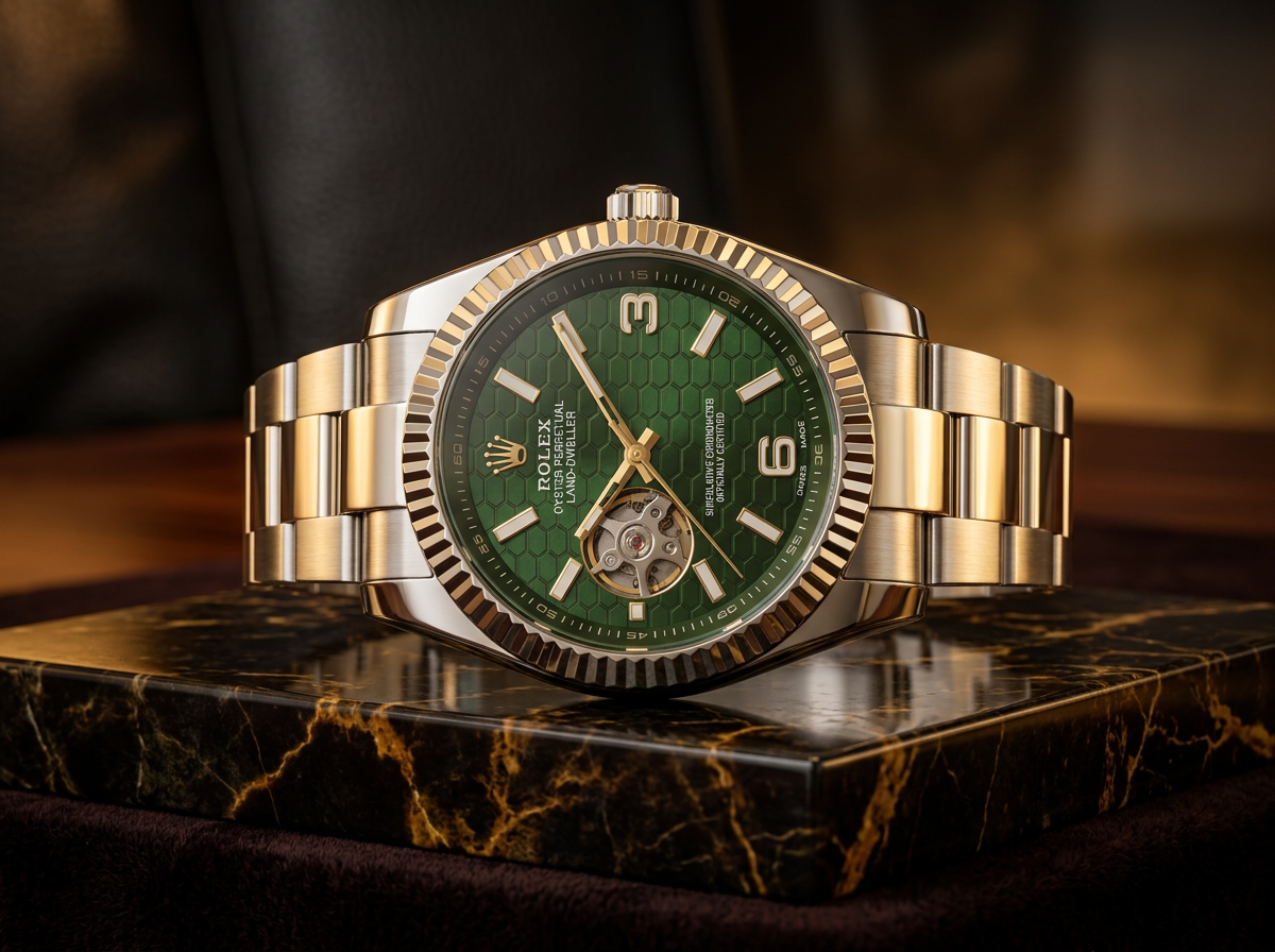 Rolex datejust mint green